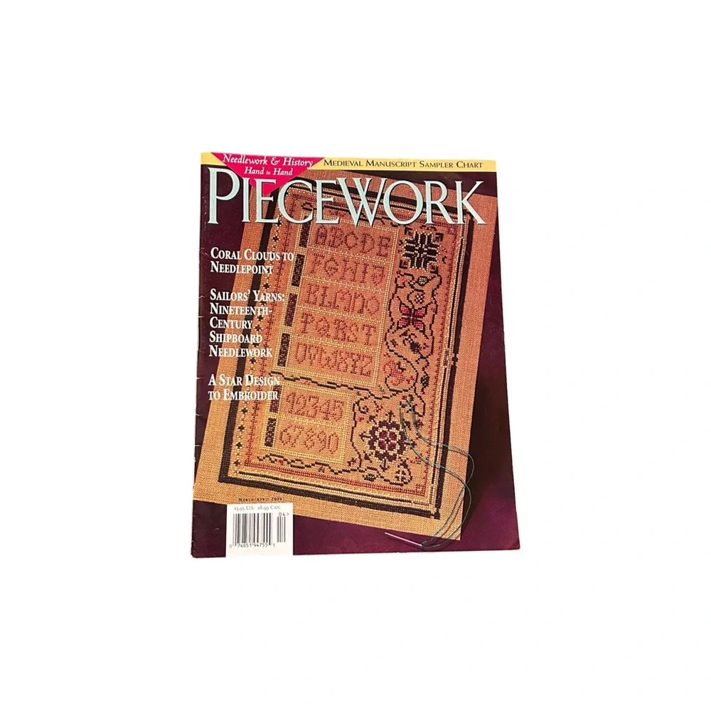 Piecework Magazine Complete Year 2001 Lot of 6 Vintage Knitting Needlework Art